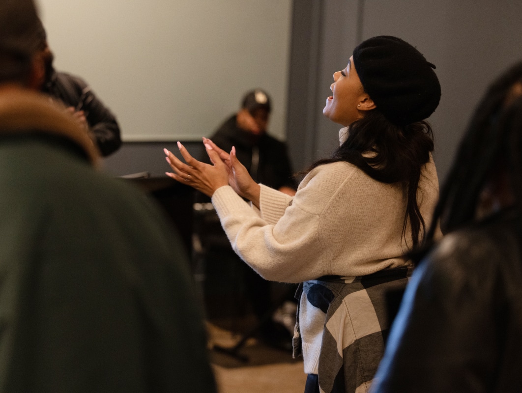 Church members worship at our Sunday Experience.